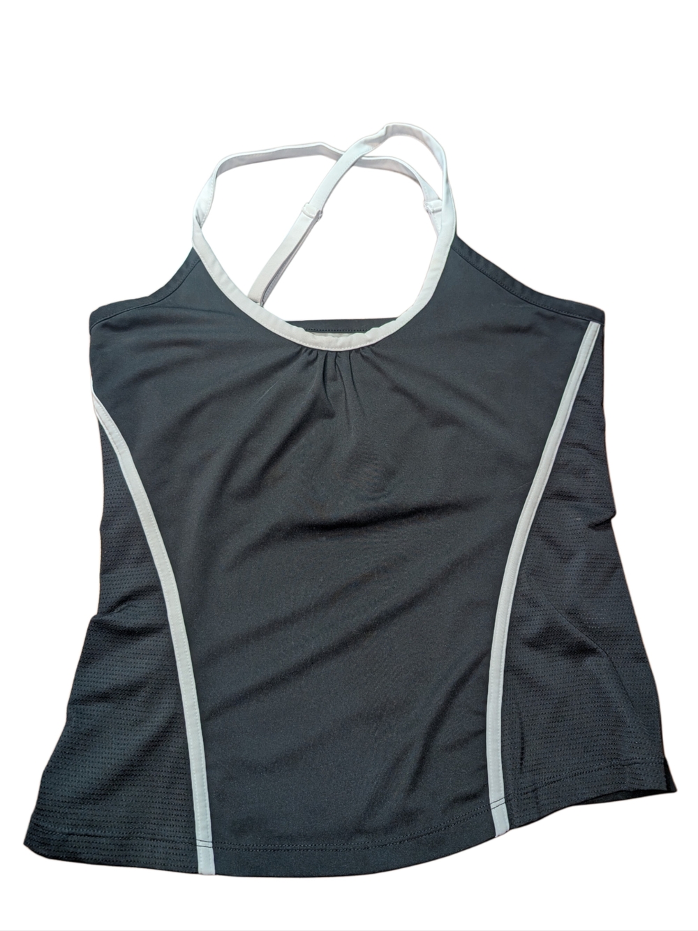 Fila Black Tank Top with White Trim - Women